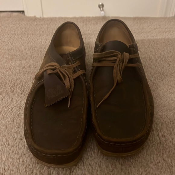 Clarks Shoes | Clarks Wallabee Step Mens Brown Leather Mocha Casual Shoes26121696 US 10.5 | Color: Brown | Size: 10.5 | Trenton_Casey's Closet